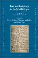 Law and Language in the Middle Ages