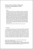 Chapter Privacy online tra bambini e adolescenti: concezione, preoccupazione e tutela