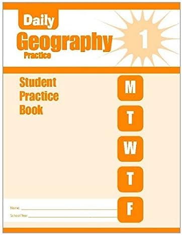 Daily Geography Practice, Grade 1 Individual Student Practice Book Paperback – December 1, 2005 cover