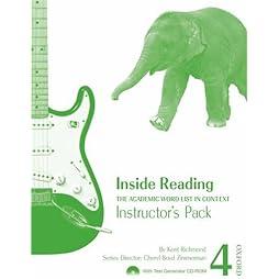  Inside Reading 4 Instructor Pack: The Academic Word List in Context 