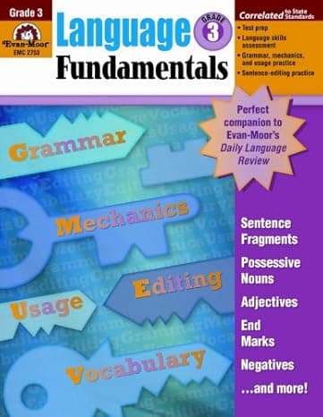 Evan-Moor Language Fundamentals, Grade 3 cover