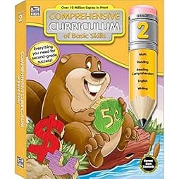 Comprehensive Curriculum of Basic Skills 2nd Grade Workbooks All Subjects, Math, Reading Comprehension, Writing, Addition, Subtraction, Multiplication, Second Grade Workbooks for Ages 7-8 (544 pgs) 