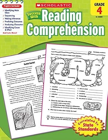 Scholastic Success With Reading Comprehension, Grade 4 cover