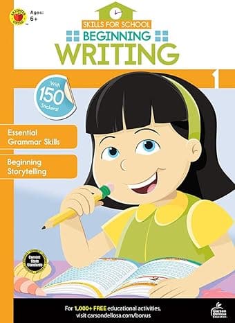 Skills for School Beginning Writing, Grade 1 cover