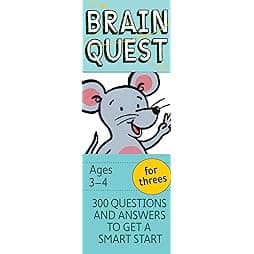 Brain Quest for Threes Q&A Cards: 300 Questions and Answers to Get a Smart Start