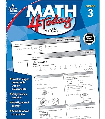 Common Core Math 4 Today Workbook Grade 3 cover