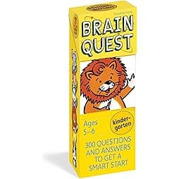 Brain Quest Kindergarten Q&A Cards, Revised 4th Edition: 300 Questions and Answers to Get a Smart Start