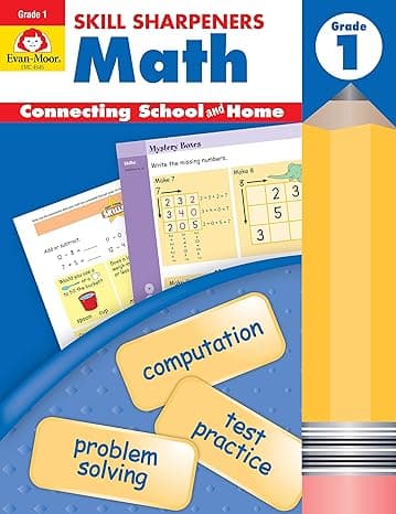 Skill Sharpeners Math, Grade 1 cover