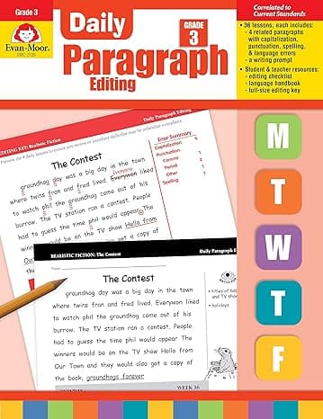 Daily Paragraph Editing, Grade 3 cover