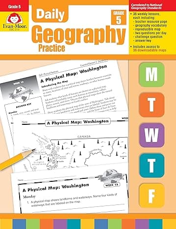 Daily geography practice Grade 5 cover