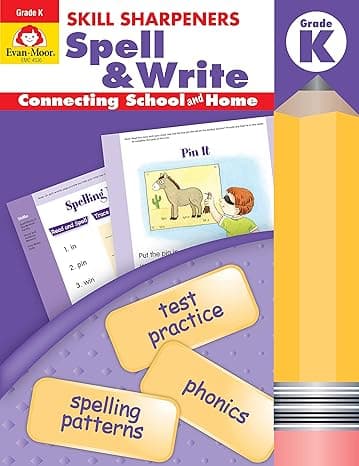 Skill Sharpeners Spell & Write, Kindergarten cover