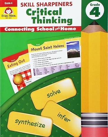 Skill Sharpeners Critical Thinking, Grade 4 cover