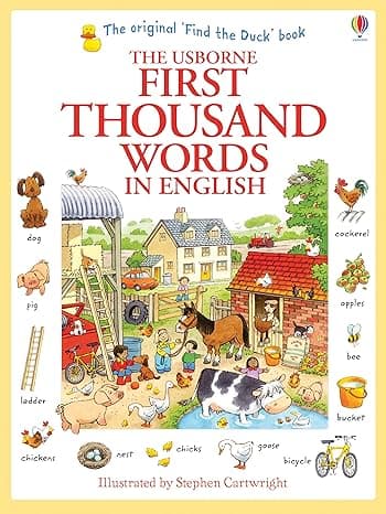 The Usborne First Thousand Words in English cover