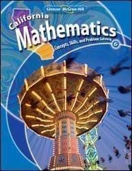 California Mathematics: Concepts, Skills, and Problem Solving, Grade 6 cover