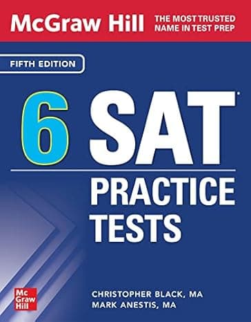 McGraw Hill 6 SAT Practice Tests, Fifth Edition cover