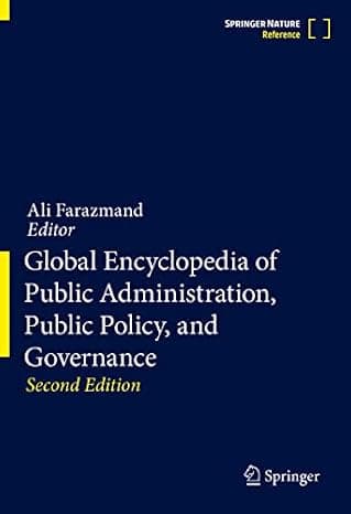 Global Encyclopedia of Public Administration, Public Policy, and Governance cover