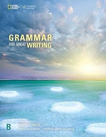 Grammar for Great Writing B  cover