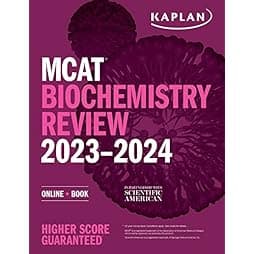 MCAT Biochemistry Review 2023-2024: Online + Book (Kaplan Test Prep)