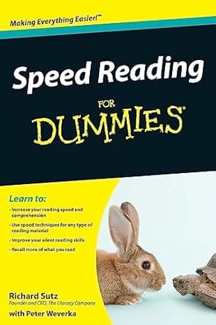 Speed Reading For Dummies  cover