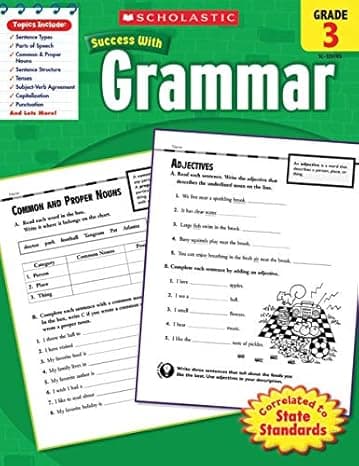 Scholastic Success With: Grammar, Grade 3  cover