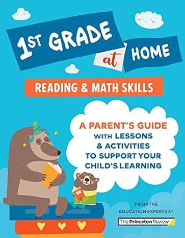 1st Grade at Home: A Parent's Guide with Lessons & Activities to Support Your Child's Learning (Math & Reading Skills) (Learn at Home) cover