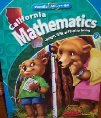 California Mathematics Grade 2 (Volume 1) Paperback – January 1, 2009 cover