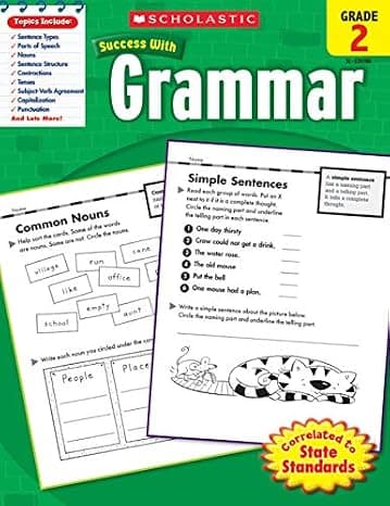 Scholastic Success With Grammar, Grade 2  cover