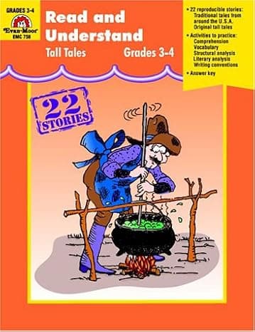 Read and Understand Tall Tales, Grades 3-4  cover