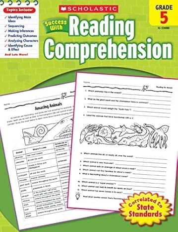 Scholastic Success with Reading Comprehension, Grade 5 cover