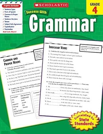 Scholastic Success With Grammar, Grade 4  cover