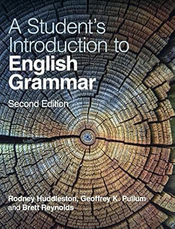 A Student's Introduction to English Grammar  cover