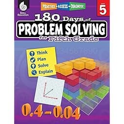 180 Days of Problem Solving for Fifth Grade – Build Math Fluency with this 5th Grade Math Workbook (180 Days of Practice) 1st Edition