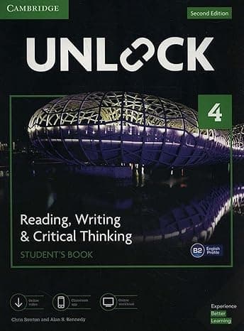 Unlock Level 4 Reading, Writing, & Critical Thinking Student’s Book, Mob App and Online Workbook w/ Downloadable Video  cover
