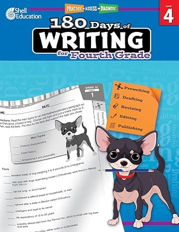180 Days of Writing for Fourth Grade - An Easy-to-Use Fourth Grade Writing Workbook to Practice and Improve Writing Skills (180 Days of Practice) 1st Edition cover