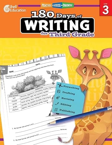 180 Days of Writing for Third Grade - An Easy-to-Use Third Grade Writing Workbook to Practice and Improve Writing Skills (180 Days of Practice) 1st Edition cover
