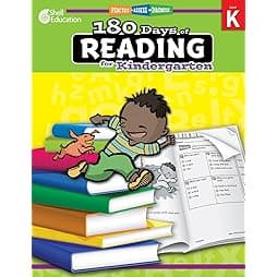 180 Days of Reading: Grade K - Daily Reading Workbook for Classroom and Home, Sight Word and Phonics Practice, Kindergarten School Level Activities Created by Teachers to Master Challenging Concepts 1st Edition