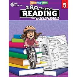180 Days of Reading: Grade 5 - Daily Reading Workbook for Classroom and Home, Reading Comprehension and Phonics Practice, School Level Activities Created by Teachers to Master Challenging Concepts 1st Edition