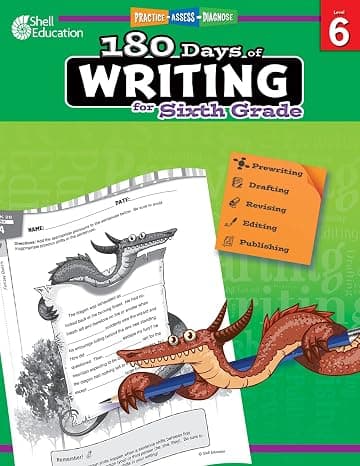 180 Days of Writing for Sixth Grade - An Easy-to-Use Sixth Grade Writing Workbook to Practice and Improve Writing Skills (180 Days of Practice) 1st Edition cover