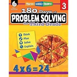 180 Days of Problem Solving for Third Grade – Build Math Fluency with this 3rd Grade Math Workbook (180 Days of Practice) 1st Edition