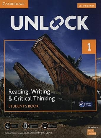 Unlock Level 1 Reading, Writing, & Critical Thinking Student’s Book, Mob App and Online Workbook w/ Downloadable Video  cover