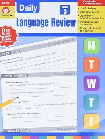 Daily Language Review, Grade 5 Common Core Edition cover