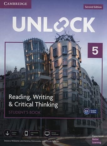 Unlock Level 5 Reading, Writing, & Critical Thinking Student’s Book, Mob App and Online Workbook w/ Downloadable Video  cover