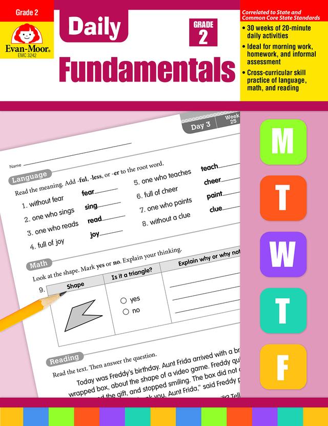 Evan-Moor Daily Fundamentals, Grade 2 Paperback – Teacher's Edition, January 1, 2017