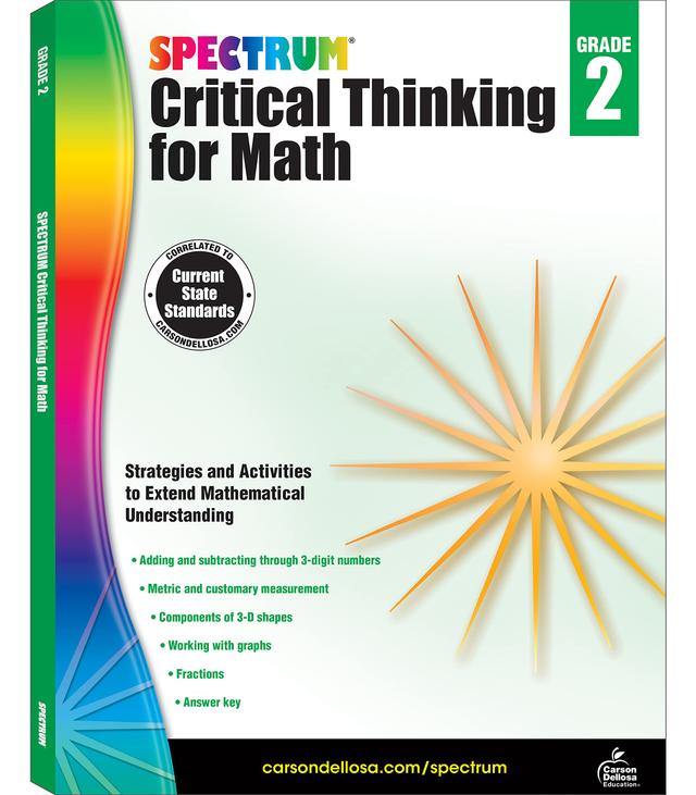 Spectrum Critical Thinking 2nd Grade Math Workbooks