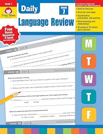 Daily Language Review, Grade 7 cover