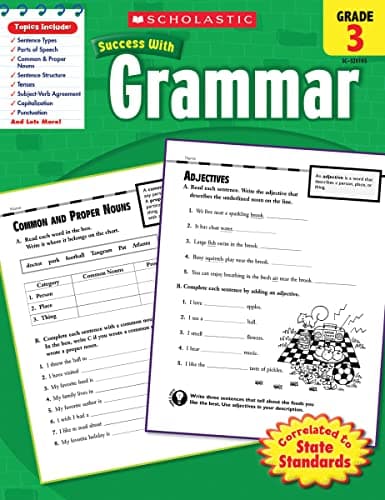Scholastic Success With Grammar, Grade 3 cover