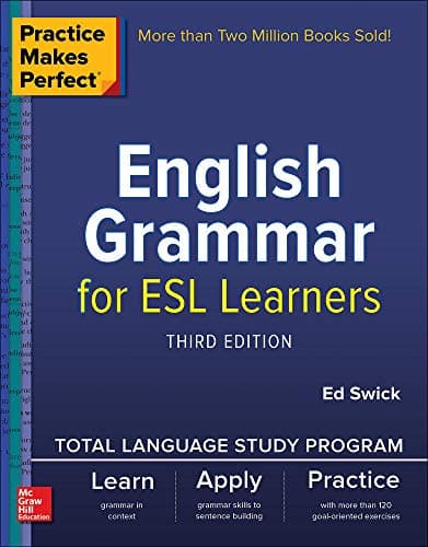 Practice Makes Perfect English Grammar for ESL Learners, 3rd Edition cover