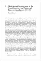 Chapter 9 Medicine and Improvement in the Scots Magazine; and Edinburgh Literary Miscellany (1804–17)