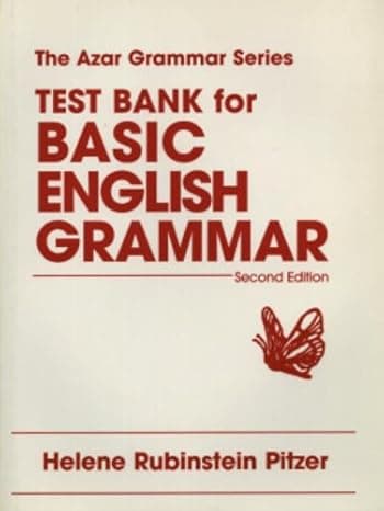 Test Bank For Basic English Grammar: Second Edition cover