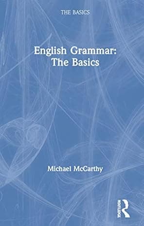 English Grammar: The Basics 1st Edition cover